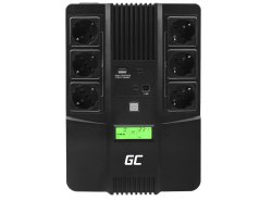 Green Cell SAI 800VA 480W AiO Sistema de Alimentación Ininterrumpida con pantalla LCD + Nueva App - OUTLET