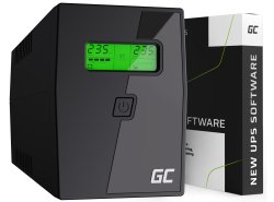Green Cell SAI 800VA 480W Sistema de Alimentación Ininterrumpida con pantalla LCD + Nueva App - OUTLET