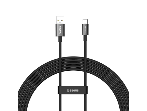 Baseus Serie Superior USB - USB-C Cable 65W 200cm SUPERVOOC Carga Rápida para OnePlus, Realme, Oppo (Dart, Warp Charge)