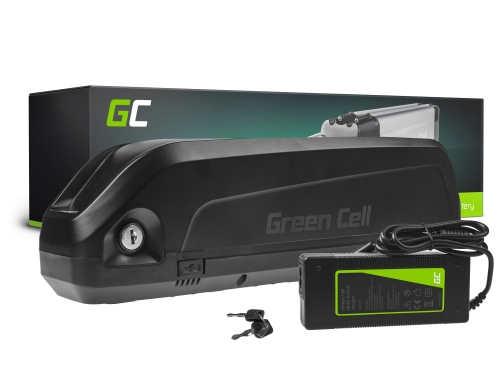 Green Cell Bateria Bicicleta Electrica 48V 15Ah 720Wh Down Tube Ebike EC5 para Samebike, Gunai y Cargador - OUTLET