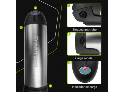 Batería recargable Green Cell Bottle 36V 11.6Ah 418Wh para bicicleta eléctrica E-Bike Pedelec