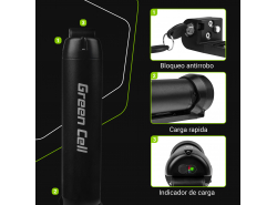 Green Cell® E-Bike Akku 24V 7.8Ah Li-Ion Pedelec Bottle Batterie mit Ladegerät