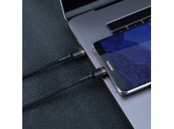USB-C-Kabel von Baseus Cafule 60W, 2m, PD 2.0, QC 3.0, Schwarz, Schnelles Laden und Datentransfer