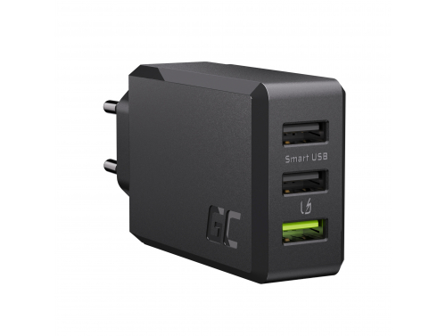 Green Cell Cargador de red 30W GC ChargeSource 3 con Ultra Charge y Smart Charge - 3x USB-A - OUTLET