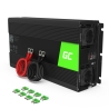 Green Cell® Convertidor de voltaje Inversor 12V a 230V 1500W / 3000W Inversor de corriente Onda Sinusoidal Pura OUTLET