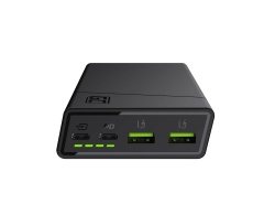 Power Bank Green Cell GC PowerPlay20 20000mAh con carga rápida 2x USB Ultra Charge y 2x USB-C Power Delivery 18W