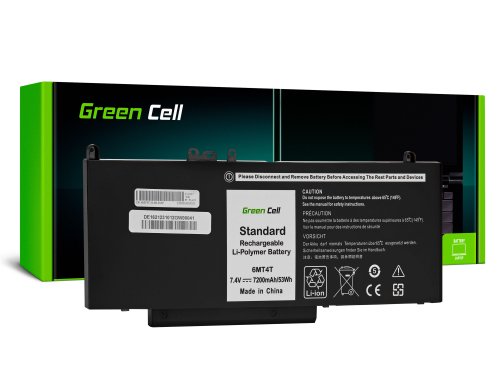 Green Cell Batería 6MT4T 07V69Y para Dell Latitude E5270 E5470 E5570