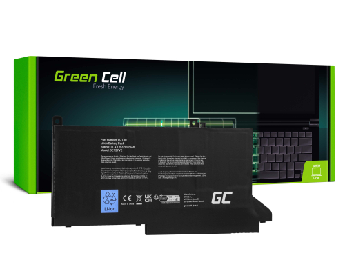 Green Cell Batería DJ1J0 para Dell Latitude 7280 7290 7380 7390 7480 7490