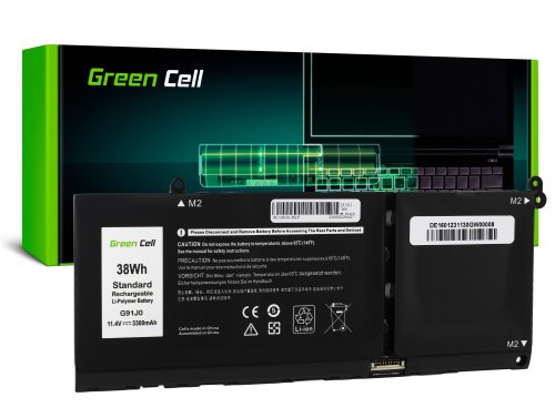 Green Cell Batería G91J0 para Dell Latitude 3320 3330 3520 Inspiron 15 3511 3525 5510
