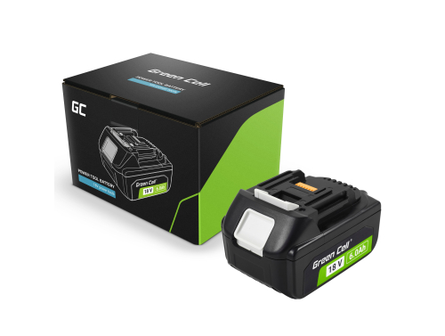 Batería Green Cell (18V 6Ah) para herramientas eléctricas Makita LXT 18 V batería de repuesto BL1860 BL1860B