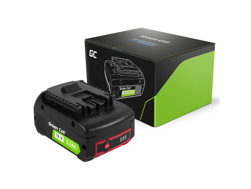 Batería Green Cell (18V 5Ah) para herramientas eléctricas Bosch, batería de repuesto GBA 1600A002U5