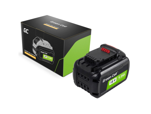 Batería Green Cell para herramientas eléctricas DeWalt XR 18V 9Ah/FLEXVOLT 54V 3Ah batería de repuesto DCB547