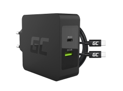 Cargador Green Cell 45W USB-C PD con cable USB-C y puerto USB adicional
