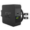 Cargador Green Cell 45W USB-C PD con cable USB-C y puerto USB adicional