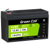 Green Cell CUBE LiFePO4 Batería 7Ah 12.8V 89.6Wh LFP batería de litio 12V para UPS, Alarma, Juguete, CCTV Coche de Niños