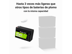 Green Cell CUBE LiFePO4 Batería 7Ah 12.8V 89.6Wh LFP batería de litio 12V para UPS, Alarma, Juguete, CCTV Coche de Niños