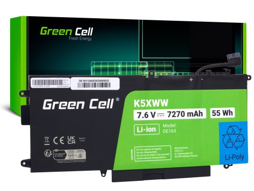 Green Cell Batería K5XWW para Dell Latitude 7390 2-in-1 5289 7389