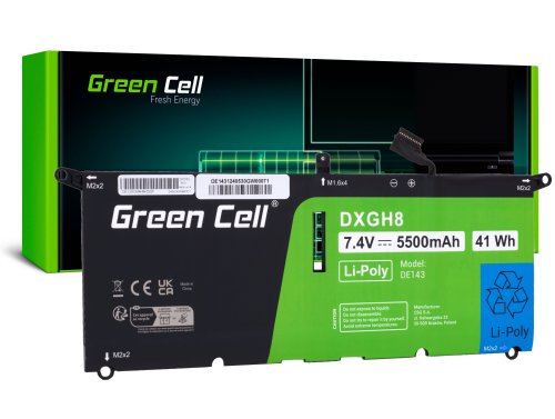 Green Cell Batería DXGH8 para Dell XPS 13 9370 9380 Dell Inspiron 13 3301 5390 7390 Dell Vostro 13 5390