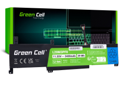 Batería Green Cell L20M3PF0 para Lenovo Ideapad 3-14ITL6 15ITL6 17ITL6 S14 V14 15 17 G2 G3