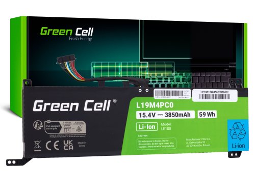 Batería Green Cell L19M4PC0 para Lenovo Legion 5P-15IMH05 5P-15IMH05H 5-15IMH05 5-15IMH05 5-15ARH05 5-15ARH05H