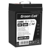 Green Cell CUBE AGM IP54 Bateria 6V 4Ah Gel Bateria hermetica sistemas de alarma juguetes eléctricos para niños