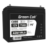 Green Cell CUBE AGM IP54 Bateria 12V 75Ah Gel Bateria hermetica Caravan Bateria solar fotovoltaicos silla de ruedas