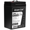 Green Cell® AGM Bateria 6V 4.5Ah Gel Bateria hermetica sistemas de alarma juguetes eléctricos para niños