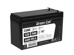 Green Cell® AGM Bateria 12V 9Ah Gel Bateria hermetica UPS reserva de bateria sistemas de UPS USV