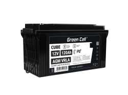 Green Cell® AGM Bateria 12V 120Ah Gel Bateria hermetica Caravan Bateria solar fotovoltaicos silla de ruedas