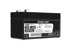 Green Cell® AGM Bateria 12V 1.2Ah Gel Bateria hermetica sistemas de alarma juguetes eléctricos para niños