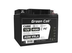 Green Cell® AGM Bateria 12V 44Ah Gel Bateria hermetica segadora scooter Barco de pesca bote cortacéspedes