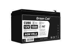 AGM Batería Gel de plomo AGM 12V 10Ah Recargable Green Cell para UPS y sondas de