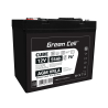 Green Cell CUBE AGM IP54 Bateria 12V 55Ah Gel Bateria hermetica segadora scooter Barco de pesca bote cortacéspedes