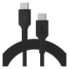 Cable USB-C 2m 100W Greencell PowerFlex Carga Rápida PD Panther Black