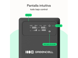 Green Cell SAI 1500VA 1000W Sistema de Alimentación Ininterrumpida con pantalla LCD