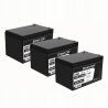3x Green Cell® AGM Bateria 12V 14Ah Gel Bateria hermetica sistemas de alarma juguetes eléctricos para niños