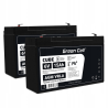 2x AGM Bateria 6V 15Ah Gel Bateria hermetica sistemas de alarma juguetes eléctricos para niños