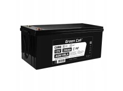Batería libre de mantenimiento Green Cell AGM VRLA 12V 200Ah para camper, energía fotovoltaica, paneles solares, barcos