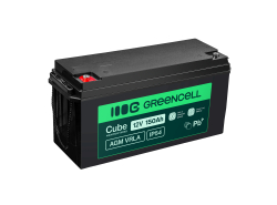 Green Cell Cube AGM VRLA IP54 12V 150Ah batería sin mantenimiento para autocaravana, fotovoltaica, paneles solares, barco