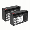 2x AGM Bateria 6V 12Ah Gel Bateria hermetica sistemas de alarma juguetes eléctricos para niños