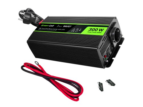 Green Cell convertidor modo UPS 12V a 230V 300W/600W Inversor de corriente Onda sinusoidal - OUTLET