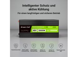 Green Cell® 500W/1000W Reiner Sinus Spannungswandler Wechselrichter 12V 230V Inverter