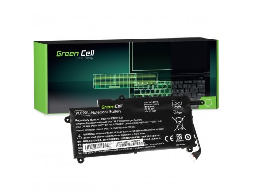 Batería Green Cell PL02XL 751875-001 para HP Pavilion x360 11-N 11-N001EW 11-N022NW 11-N032EW 11-N032NW HP x360 310 G1 - OUTLET