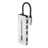Adaptador Basic HUB Greencell USB-C 4in1 (4×USB-A 3.0) – transferencia rápida hasta 5 Gb/s, carcasa de aluminio