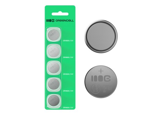 5x batería de litio CR1620 CR 1620 3V 70mAh Greencell batería de botón Blister
