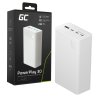 Greencell PowerPlay 30 - powerbank blanco de 30 000mAh, 22,5W, 4 puertos