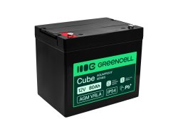 Greencell AGM VRLA 12V 80Ah batería sin mantenimiento para UPS, balanzas, autocaravanas (260x168x216mm)