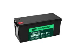 Greencell AGM VRLA 12V 175Ah acumulador sin mantenimiento para barcos, fotovoltaica, paneles solares (532x207x220mm)