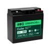 Greencell AGM VRLA 12V 18Ah batería sin mantenimiento para caja registradora, juguetes, cámaras (181x77x167mm)