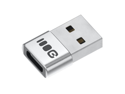 Adaptador Plug&Play Greencell 2.4A USB-A a USB-C transferencia de datos 480 Mbps 12W aluminio
